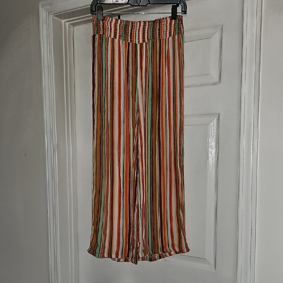 Cato Pants - Cato Multicolor Striped Wide Leg Pants